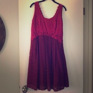 Two-tone party dress, so fun to wear!